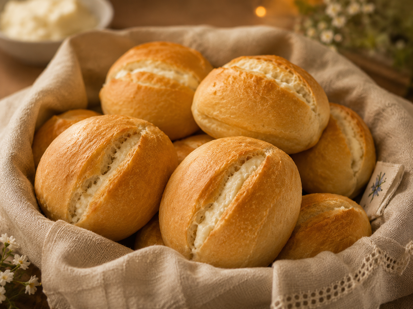 Pãezinhos com Ricota Petit Delicies